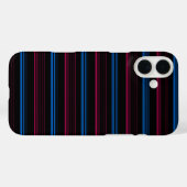 Coques Case-Mate iPhone Jolies rayures bleues roses  (Verso (horizontal))