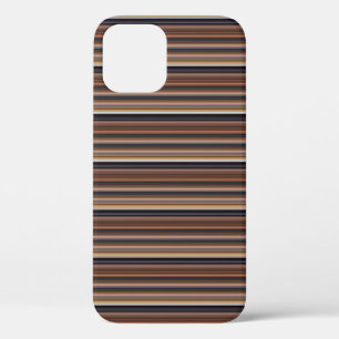 Case-Mate iPhone Case Jolies rayures brunes bleues