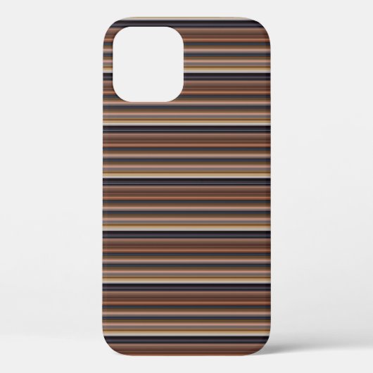 Coques Case-Mate iPhone Jolies rayures brunes bleues (Verso)