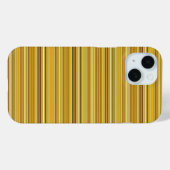 Coques Case-Mate iPhone Jolies rayures brunes dorées (Verso (horizontal))