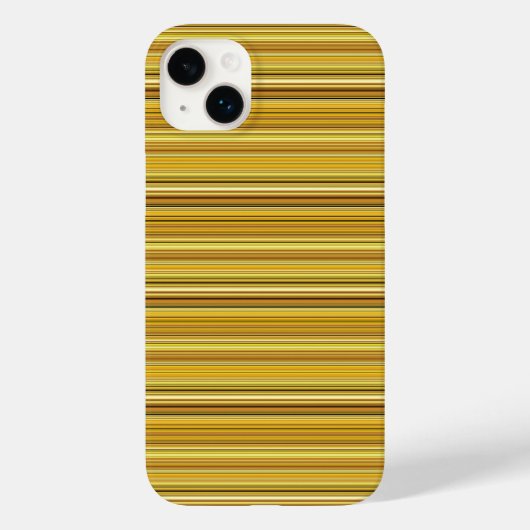 Coques Case-Mate iPhone Jolies rayures brunes dorées (Verso)