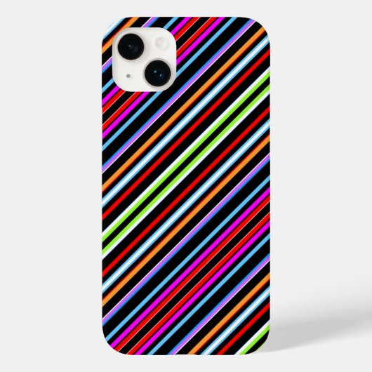 Coques Case-Mate iPhone Jolies rayures colorées (Verso)