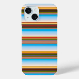Coque Pour iPhone 15 Jolies rayures colorées modernes