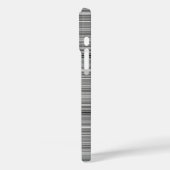 Coques Case-Mate iPhone Jolies rayures grises (Verso / Gauche)
