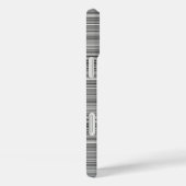 Coques Case-Mate iPhone Jolies rayures grises (Verso / Droite)