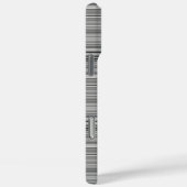 Coques Case-Mate iPhone Jolies rayures grises (Verso / Droite)