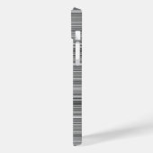 Coques Case-Mate iPhone Jolies rayures grises (Verso / Gauche)