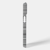 Coques Case-Mate iPhone Jolies rayures grises (Verso / Droite)