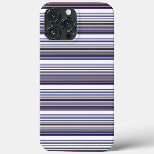 Coques Case-Mate iPhone Jolies rayures grises bleues modernes (Verso)