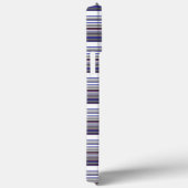 Coques Case-Mate iPhone Jolies rayures grises bleues modernes (Verso / Droite)