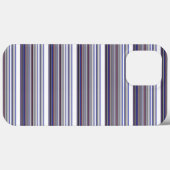 Coques Case-Mate iPhone Jolies rayures grises bleues modernes (Verso (horizontal))