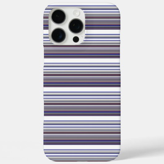 Coques Case-Mate iPhone Jolies rayures grises bleues modernes (Verso)