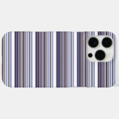 Coques Case-Mate iPhone Jolies rayures grises bleues modernes (Verso (horizontal))