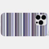Coques Case-Mate iPhone Jolies rayures grises bleues modernes (Verso (horizontal))