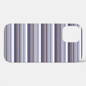 Coques Case-Mate iPhone Jolies rayures grises bleues modernes (Verso (horizontal))