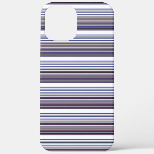 Coques Case-Mate iPhone Jolies rayures grises bleues modernes (Verso)