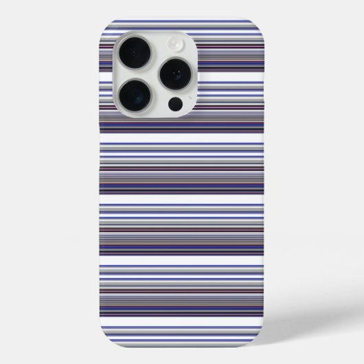 Coques Case-Mate iPhone Jolies rayures grises bleues modernes (Verso)