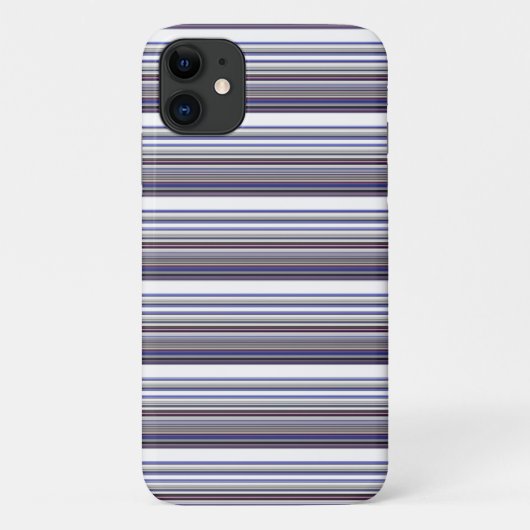 Coques Case-Mate iPhone Jolies rayures grises bleues modernes (Dos)