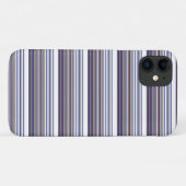 Coques Case-Mate iPhone Jolies rayures grises bleues modernes (Dos (Horizontal))