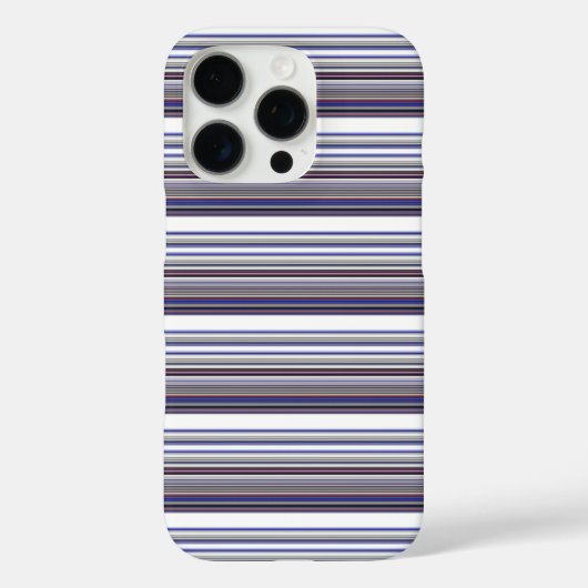 Coques Case-Mate iPhone Jolies rayures grises bleues modernes (Verso)