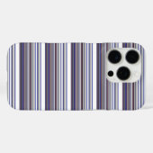 Coques Case-Mate iPhone Jolies rayures grises bleues modernes (Verso (horizontal))