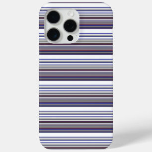 Coque iPhone 15 Pro Max Jolies rayures grises bleues modernes