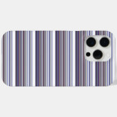 Coques Case-Mate iPhone Jolies rayures grises bleues modernes (Verso (horizontal))