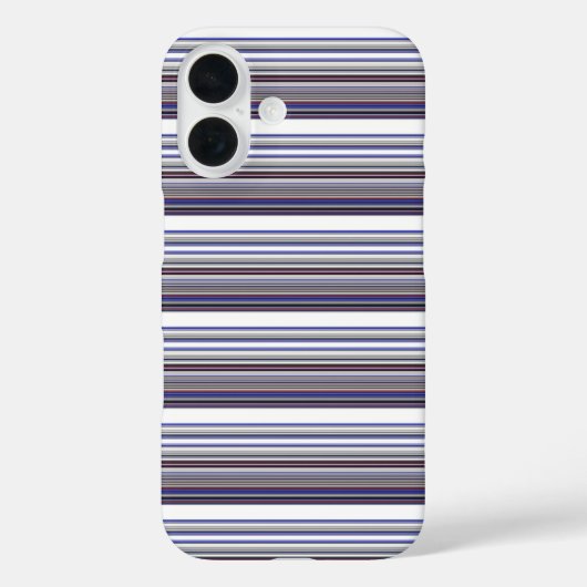 Coques Case-Mate iPhone Jolies rayures grises bleues modernes (Verso)
