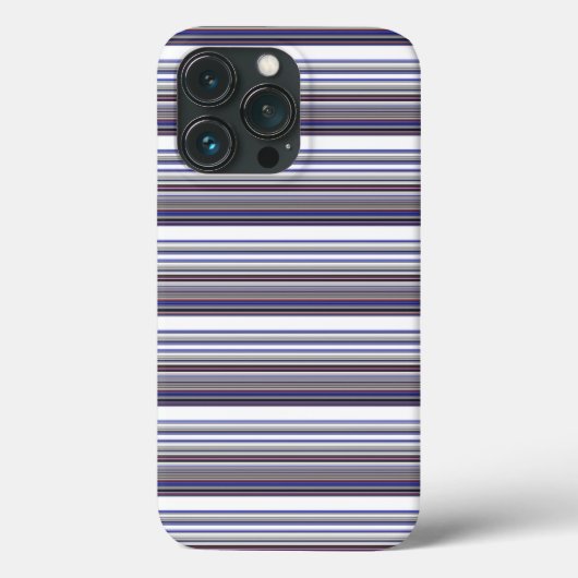Coques Case-Mate iPhone Jolies rayures grises bleues modernes (Verso)