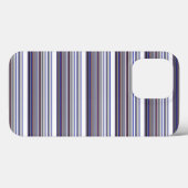 Coques Case-Mate iPhone Jolies rayures grises bleues modernes (Verso (horizontal))