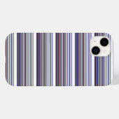 Coques Case-Mate iPhone Jolies rayures grises bleues modernes (Verso (horizontal))
