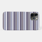 Coques Case-Mate iPhone Jolies rayures grises bleues modernes (Dos (Horizontal))