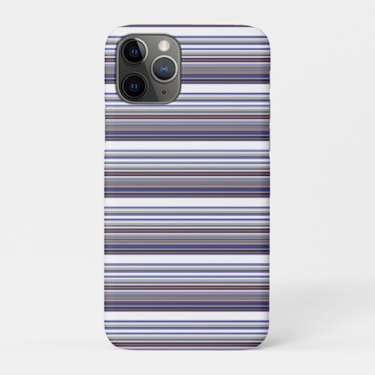 Coques Case-Mate iPhone Jolies rayures grises bleues modernes (Dos)