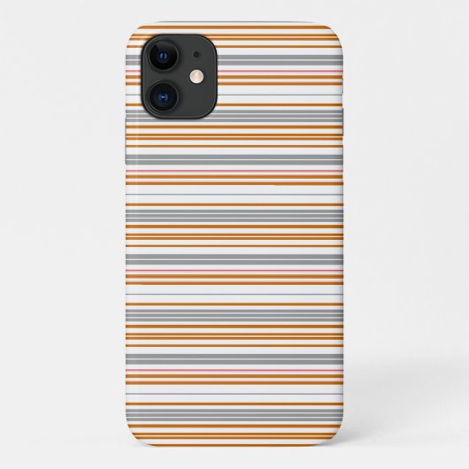Coques Case-Mate iPhone Jolies rayures grises marron (Dos)