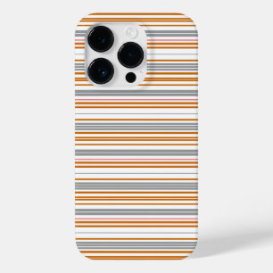 Coque Pour iPhone 14 Pro Jolies rayures grises marron