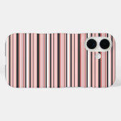 Coques Case-Mate iPhone Jolies rayures grises roses (Verso (horizontal))