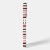 Coques Case-Mate iPhone Jolies rayures grises roses (Verso / Droite)