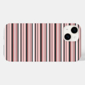 Coques Case-Mate iPhone Jolies rayures grises roses (Verso (horizontal))