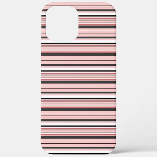 Coques Case-Mate iPhone Jolies rayures grises roses (Verso)