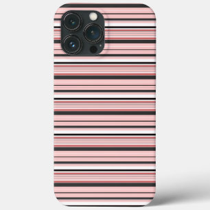 Case-Mate iPhone Case Jolies rayures grises roses