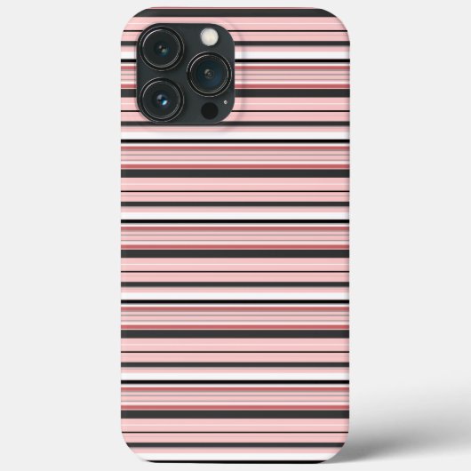 Coques Case-Mate iPhone Jolies rayures grises roses (Verso)