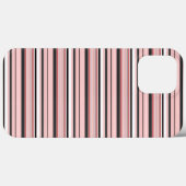 Coques Case-Mate iPhone Jolies rayures grises roses (Verso (horizontal))