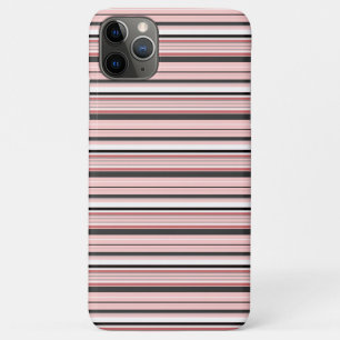 Case-Mate iPhone Case Jolies rayures grises roses