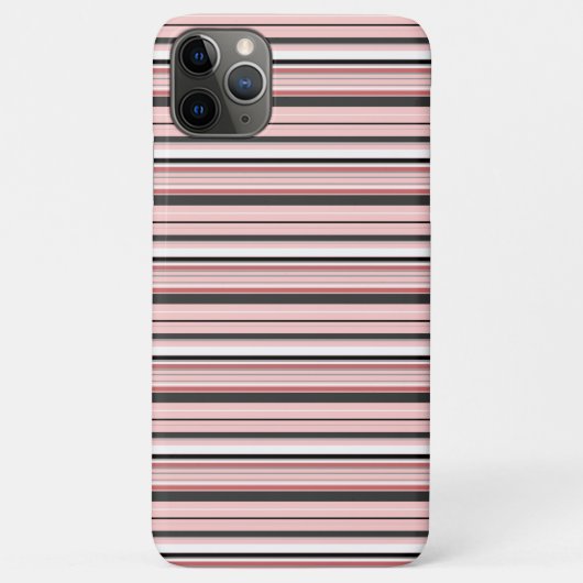 Coques Case-Mate iPhone Jolies rayures grises roses (Dos)