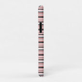 Coques Case-Mate iPhone Jolies rayures grises roses (Dos/Droite)