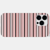 Coques Case-Mate iPhone Jolies rayures grises roses (Verso (horizontal))