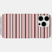 Coques Case-Mate iPhone Jolies rayures grises roses (Verso (horizontal))