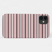 Coques Case-Mate iPhone Jolies rayures grises roses (Dos (Horizontal))