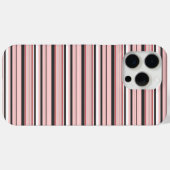 Coques Case-Mate iPhone Jolies rayures grises roses (Verso (horizontal))