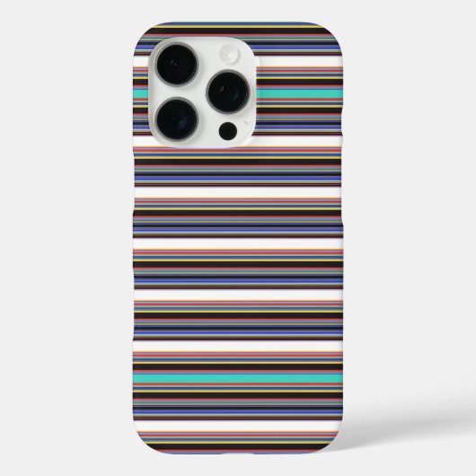 Coques Case-Mate iPhone Jolies rayures noir bleu (Verso)